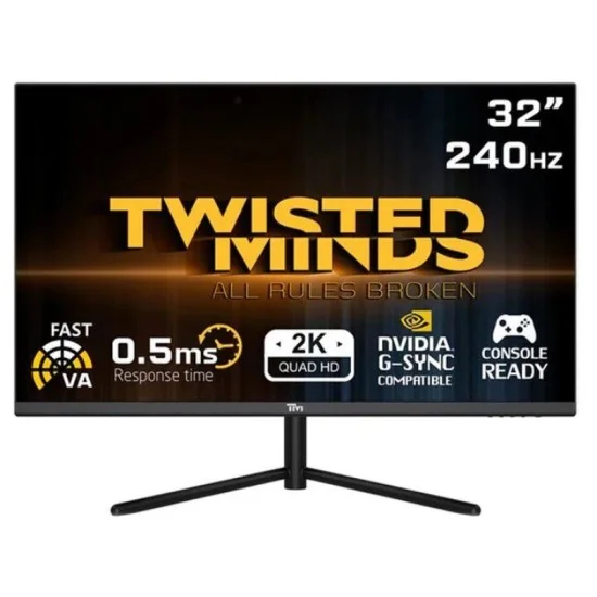 Twisted Minds 32" Qhd, 240Hz, Va, 0.5 Ms, Hdr, Hdmi 2.1, Dp 1.4 Gaming Monitor
